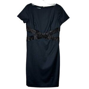Ann Klein Black Sequioned Stretch Business Dress‎ 4